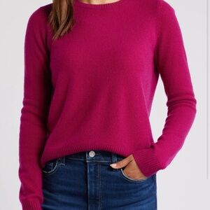 Nordstrom Fuchsia Crew Neck Sweater